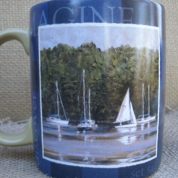 Lang Co. Sailboat Artwork Mug Tim Coffey 2007 - Picture 11 of 16